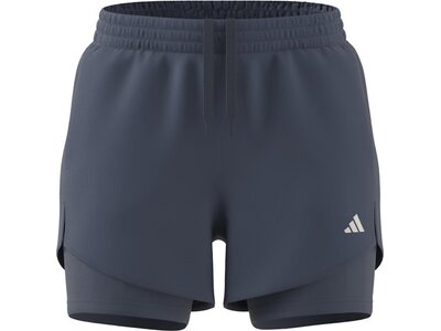 ADIDAS Damen Shorts AEROREADY Made for Training Minimal Two-in-One Blau