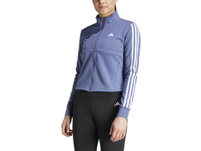 ADIDAS Damen Jacke AEROREADY Train Essentials 3-Streifen Grau