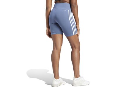 ADIDAS Damen Tight Training Essentials 3-Streifen High-Waisted kurze Grün