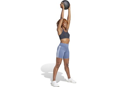 ADIDAS Damen Tight Training Essentials 3-Streifen High-Waisted kurze Grün