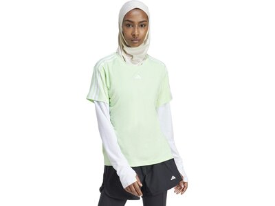 ADIDAS Damen Shirt AEROREADY Train Essentials 3-Streifen Grau