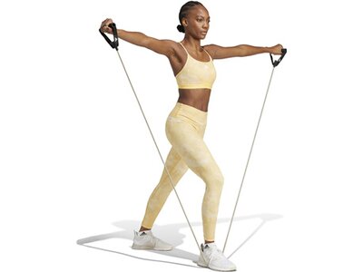 ADIDAS Damen Tight Train Essentials AOP Flower Tie-Dye Braun