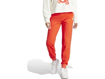 ADIDAS Damen Hose French Terry Print Regular Rot