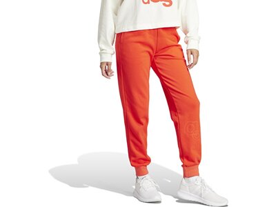 ADIDAS Damen Hose French Terry Print Regular Rot