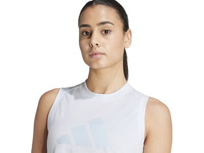 ADIDAS Damen Shirt Train Essentials Big Performance Logo Training Weiß