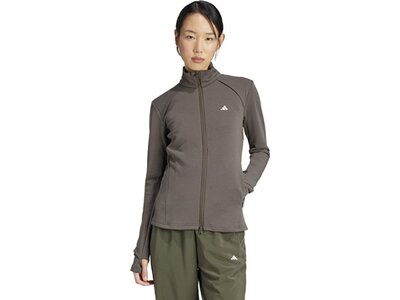 ADIDAS Damen Jacke Trainingsjacke Braun