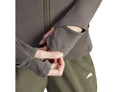 ADIDAS Damen Jacke Trainingsjacke Braun