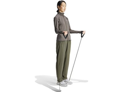ADIDAS Damen Sporthose Trainingshose Braun