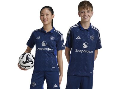 ADIDAS Kinder Trikot Manchester United 24/25 Kids Auswärtstrikot Blau
