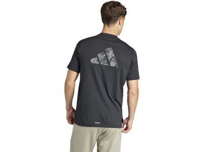 ADIDAS Herren Shirt Workout Logo Schwarz