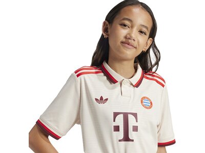 ADIDAS Kinder Trikot FC Bayern München 24/25 Ausweichtrikot Weiß