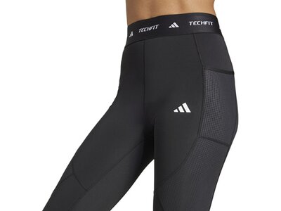 ADIDAS Damen Tight TECHFIT COLD.RDY Full-Length Grau