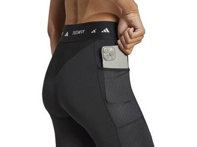 ADIDAS Damen Tight TECHFIT COLD.RDY Full-Length Grau