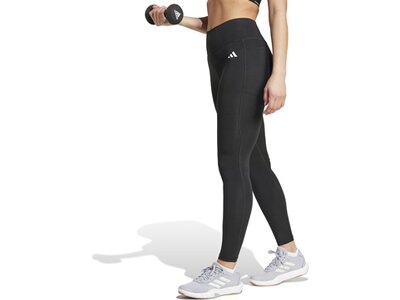ADIDAS Damen Tight Optime Essentials Stash Pocket Full-Length Schwarz