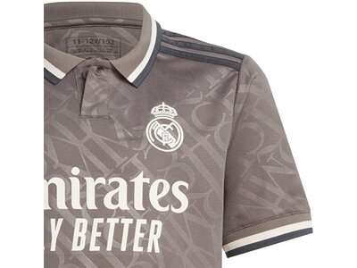 ADIDAS Kinder Trikot Real Madrid 24/25 Ausweichtrikot Grau