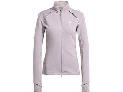 ADIDAS Damen Jacke Trainingsjacke Silber