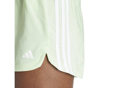 ADIDAS Damen Shorts Pacer Training 3-Streifen Woven High-Rise (Länge 5 Zoll) Grau
