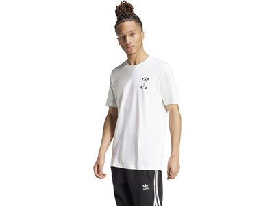 ADIDAS Herren Fanshirt Official Emblem Stadium Weiß