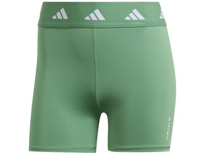 ADIDAS Damen Tight Techfit kurze (Länge 5 Zoll) Grün