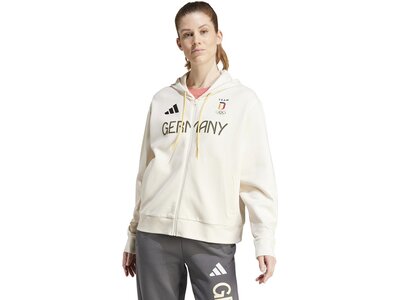 ADIDAS Damen Kapuzensweat Team Deutschland Weiß