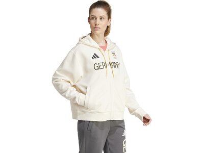 ADIDAS Damen Kapuzensweat Team Deutschland Weiß