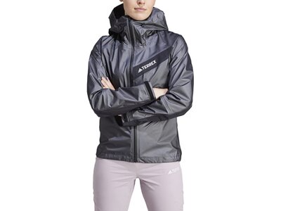 ADIDAS Damen Funktionsjacke Terrex Techrock Light GORE-TEX Active Grau