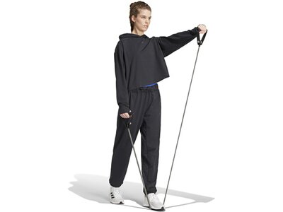 ADIDAS Damen Sporthose Power Loose Fit French Terry Schwarz