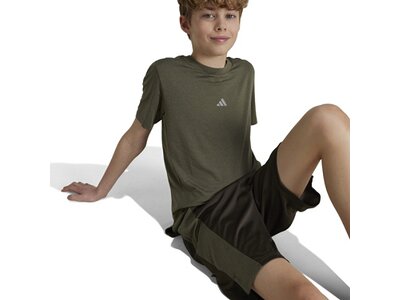 ADIDAS Kinder Shorts Training AEROREADY Heather Kids Braun