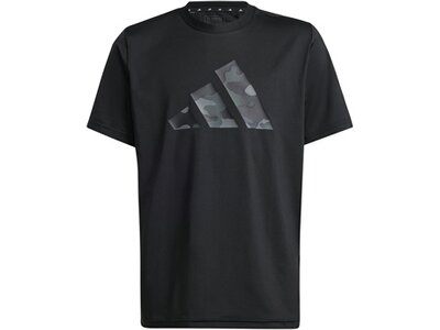 ADIDAS Kinder Shirt Train Essentials Seasonal Print Kids Schwarz