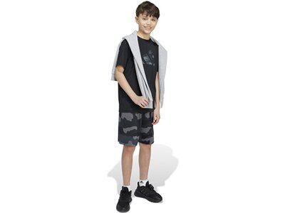 ADIDAS Kinder Shirt Train Essentials Seasonal Print Kids Schwarz