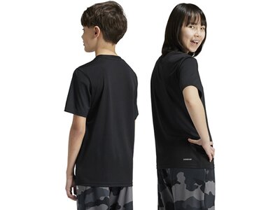 ADIDAS Kinder Shirt Train Essentials Seasonal Print Kids Schwarz