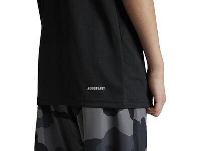 ADIDAS Kinder Shirt Train Essentials Seasonal Print Kids Schwarz