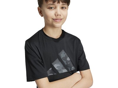 ADIDAS Kinder Shirt Train Essentials Seasonal Print Kids Schwarz