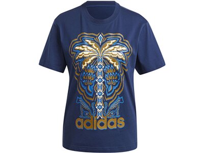 ADIDAS Damen Shirt FARM Rio Graphic Blau