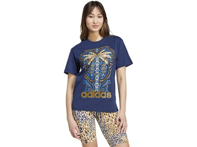 ADIDAS Damen Shirt FARM Rio Graphic Blau