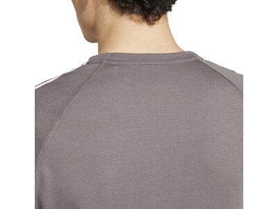 ADIDAS Herren T-Shirt Own the Run 3-Streifen Grau