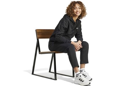 ADIDAS Damen Hose Essentials Small Logo Feel Cozy Open Hem Schwarz