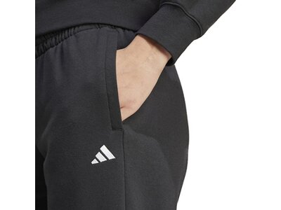 ADIDAS Damen Hose Essentials Small Logo Feel Cozy Open Hem Schwarz