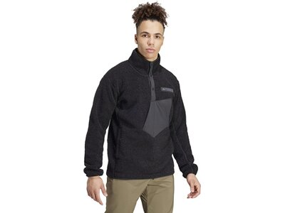 ADIDAS Herren Unterjacke Terrex Xploric High Pile Fleece Schwarz