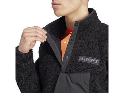 ADIDAS Herren Unterjacke Terrex Xploric High Pile Fleece Schwarz