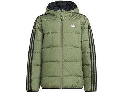 ADIDAS Kinder Jacke Essentials 3-Streifen Padded Grau