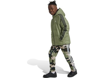 ADIDAS Kinder Jacke Essentials 3-Streifen Padded Grau