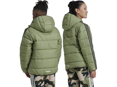 ADIDAS Kinder Jacke Essentials 3-Streifen Padded Grau