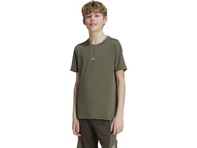 ADIDAS Kinder Shirt Training AEROREADY Heather Kids Grau