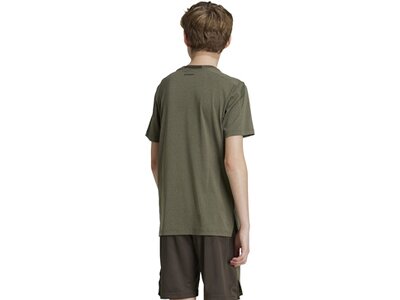 ADIDAS Kinder Shirt Training AEROREADY Heather Kids Grau
