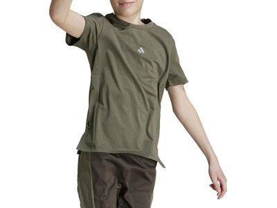 ADIDAS Kinder Shirt Training AEROREADY Heather Kids Grau