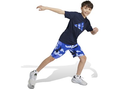 ADIDAS Kinder Shirt Train Essentials Seasonal Print Kids Blau