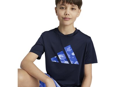 ADIDAS Kinder Shirt Train Essentials Seasonal Print Kids Blau