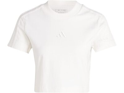 ADIDAS Damen Top ALL SZN 3-Streifen Slim Weiß