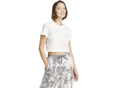 ADIDAS Damen Top ALL SZN 3-Streifen Slim Weiß